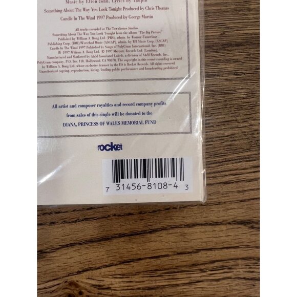 Elton John The Way You Look Tonight Candle In The Wind 1997 Cassette Single - Picture 2 of 3